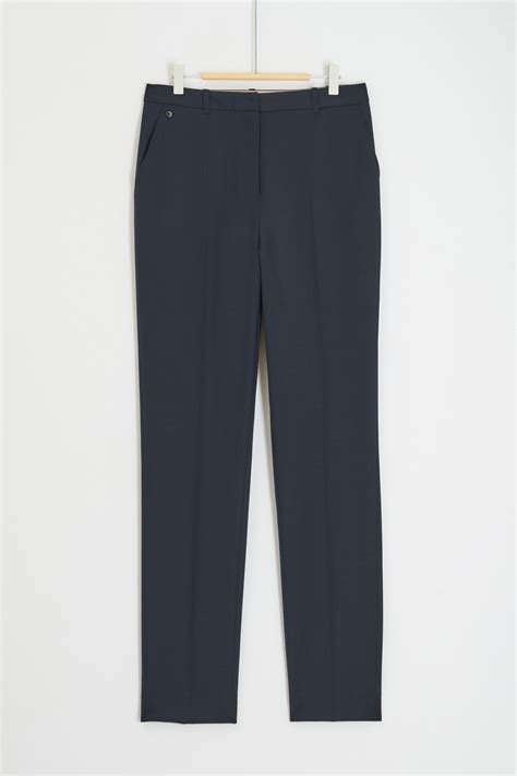 pantaloni navy blu|Pantaloni Blu Navy Da Donna .